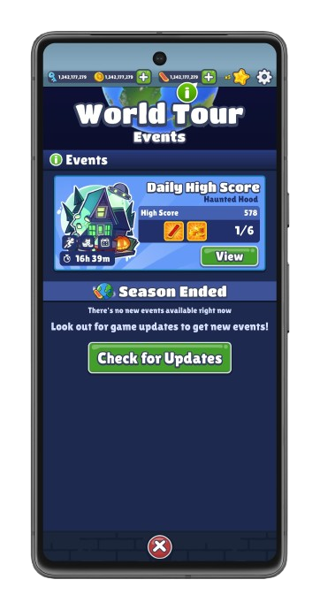 Fewer Missions & Events